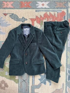 Appaman Dark Green Corduroy Blazer & Pants